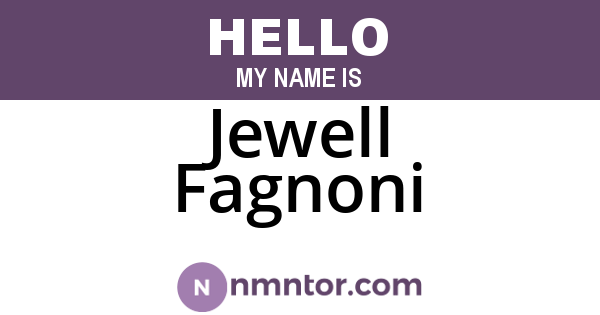 Jewell Fagnoni