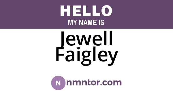 Jewell Faigley