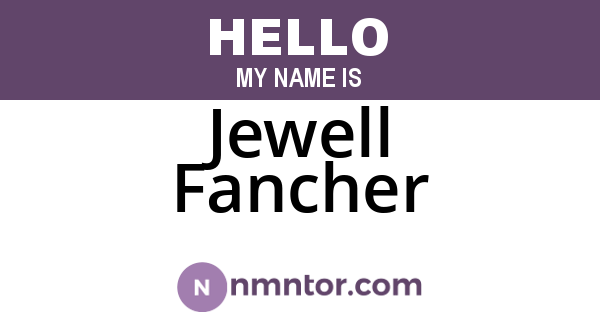 Jewell Fancher