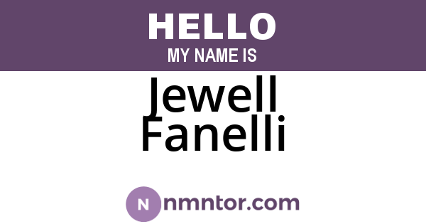 Jewell Fanelli