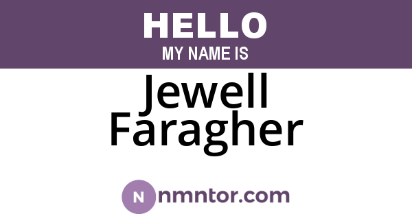 Jewell Faragher