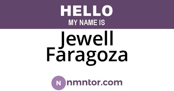 Jewell Faragoza