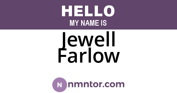 Jewell Farlow