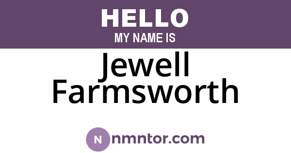 Jewell Farmsworth