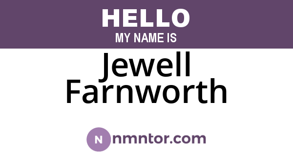 Jewell Farnworth