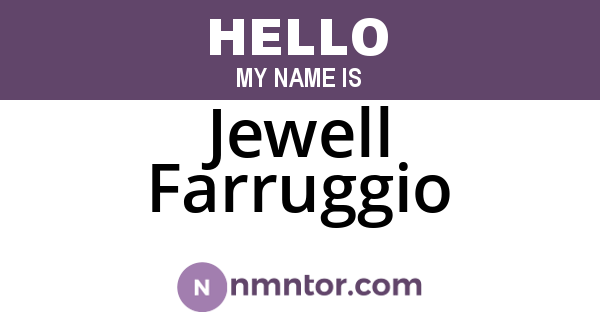 Jewell Farruggio