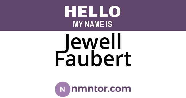 Jewell Faubert