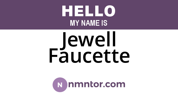 Jewell Faucette