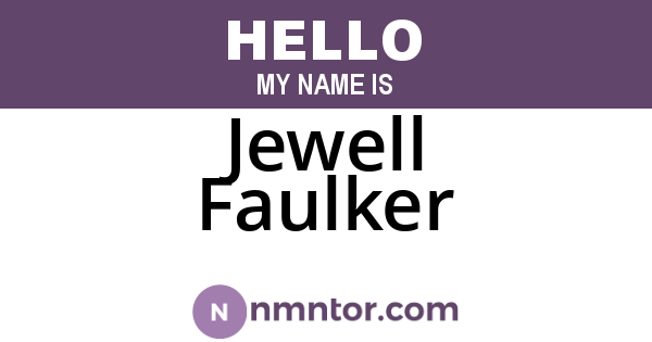 Jewell Faulker