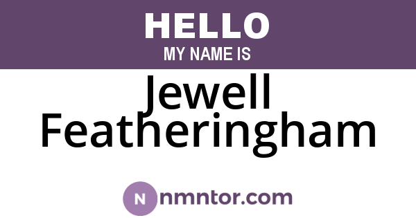 Jewell Featheringham