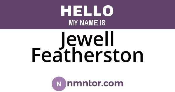 Jewell Featherston