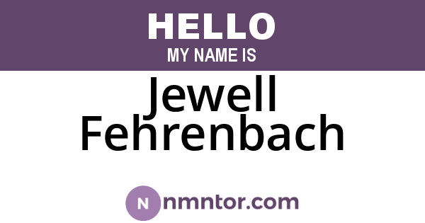 Jewell Fehrenbach
