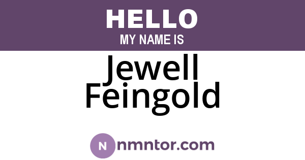 Jewell Feingold