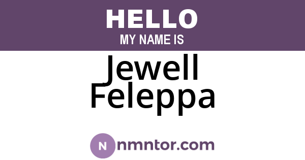 Jewell Feleppa