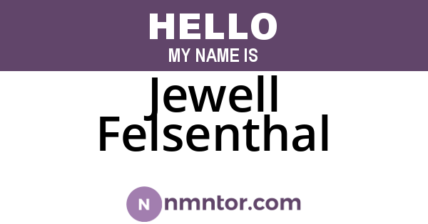 Jewell Felsenthal