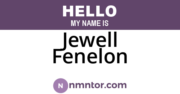 Jewell Fenelon