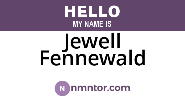 Jewell Fennewald