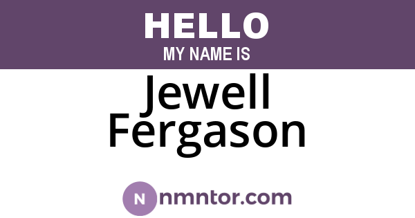 Jewell Fergason