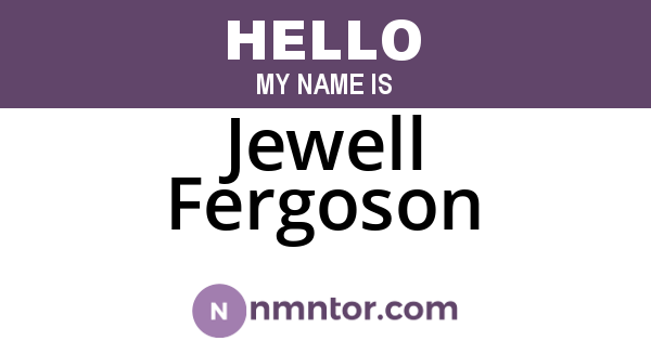 Jewell Fergoson