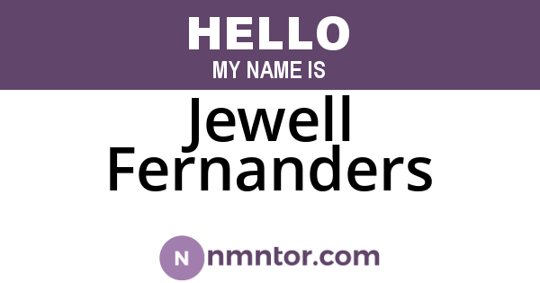 Jewell Fernanders