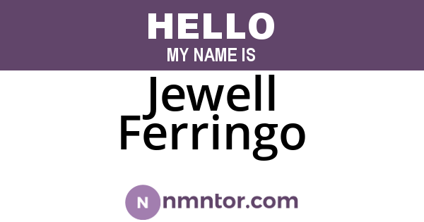 Jewell Ferringo