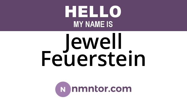Jewell Feuerstein