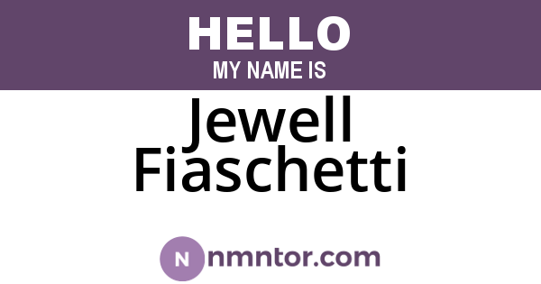 Jewell Fiaschetti