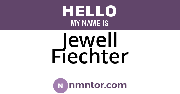 Jewell Fiechter