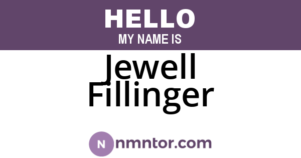 Jewell Fillinger