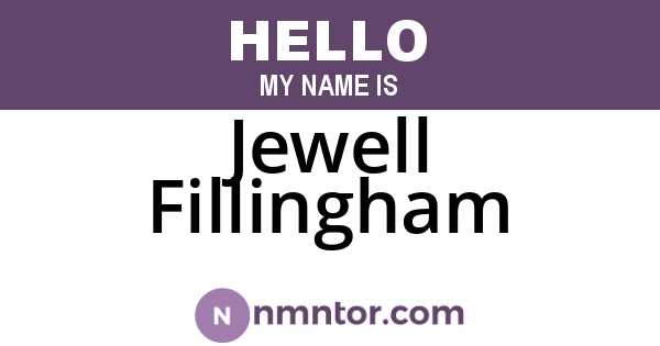 Jewell Fillingham