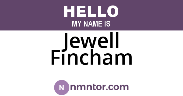 Jewell Fincham