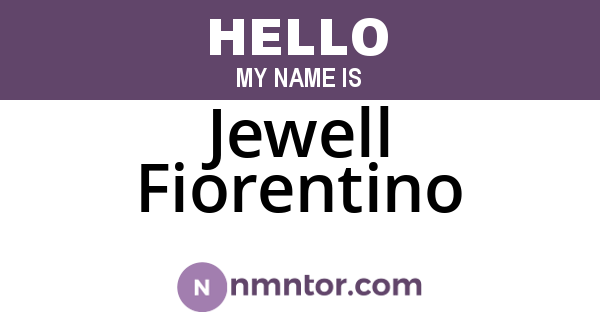 Jewell Fiorentino
