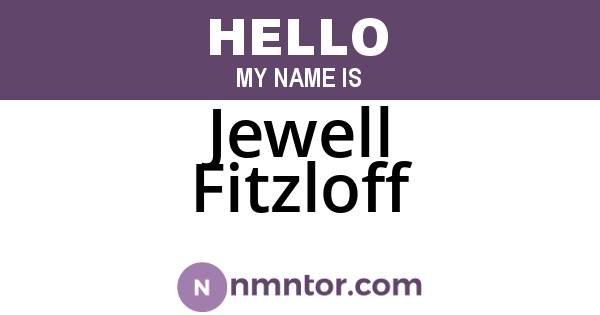 Jewell Fitzloff