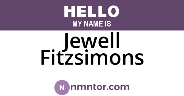 Jewell Fitzsimons