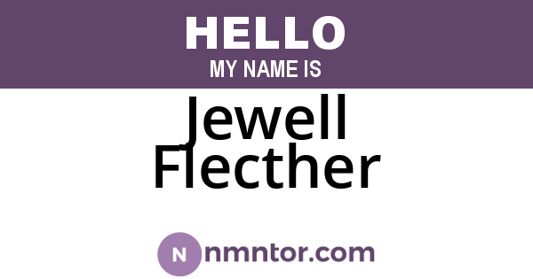 Jewell Flecther