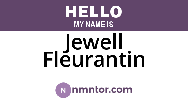 Jewell Fleurantin