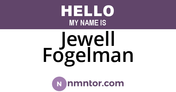 Jewell Fogelman