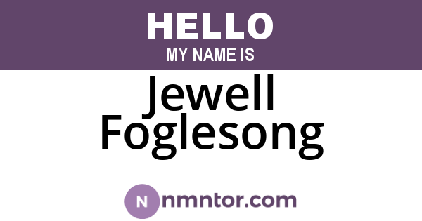 Jewell Foglesong