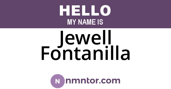 Jewell Fontanilla