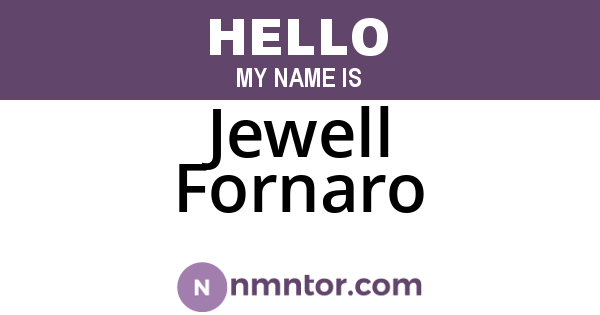 Jewell Fornaro