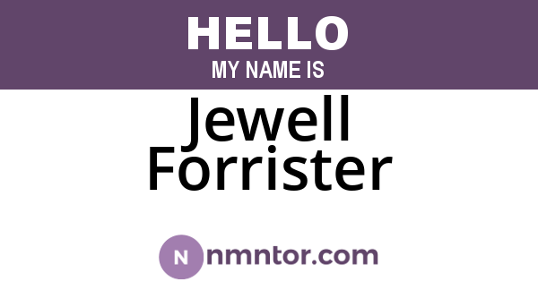 Jewell Forrister