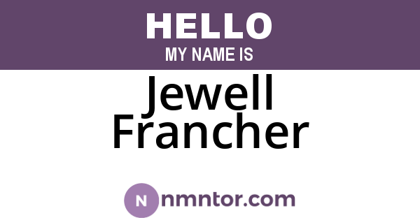 Jewell Francher