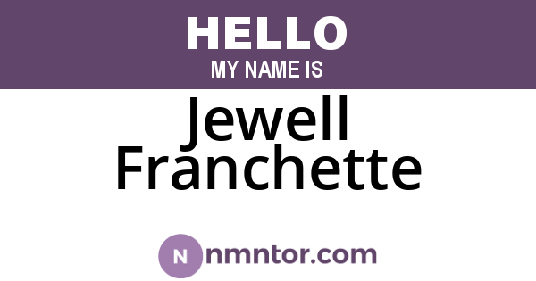 Jewell Franchette