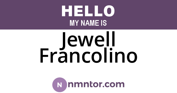 Jewell Francolino
