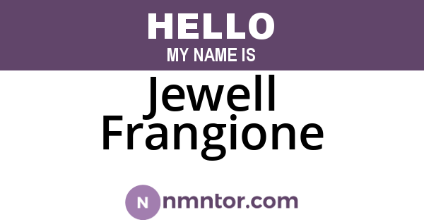 Jewell Frangione