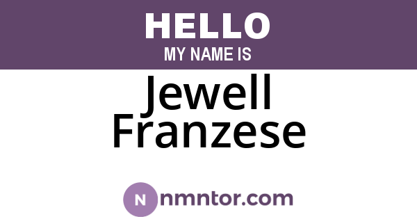 Jewell Franzese