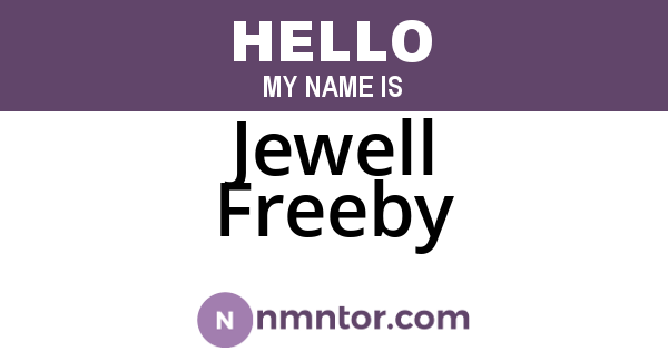 Jewell Freeby