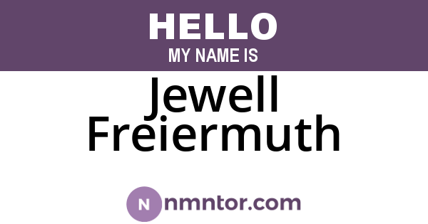 Jewell Freiermuth