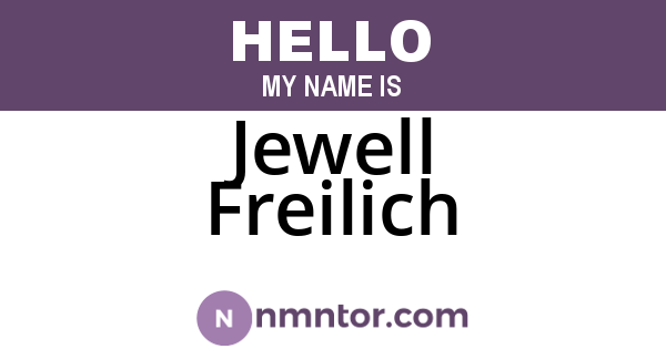 Jewell Freilich