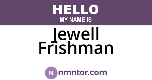 Jewell Frishman